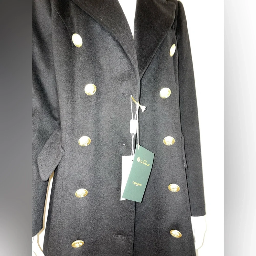Loro Piana Capolavoro Double Brested Jacket Size 46IT 12US Style 397204 NEW BLK - Picture 3 of 10